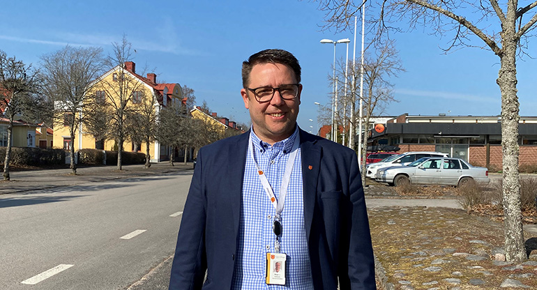 Näringslivsutvecklare Magnus Jonsson ser positivt på utvecklingen av företagsklimatet i kommunen.